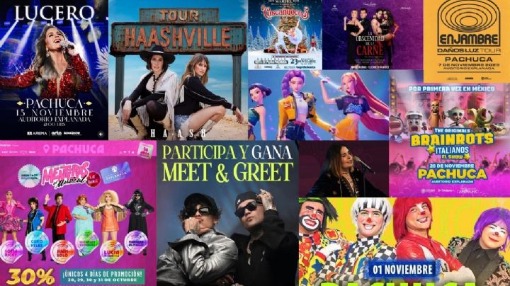 ¿Qué conciertos y espectáculos hay en Pachuca durante noviembre?