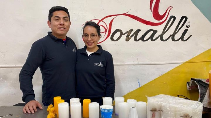 De la tradición al negocio: crean velas inspiradas en el Día de Muertos