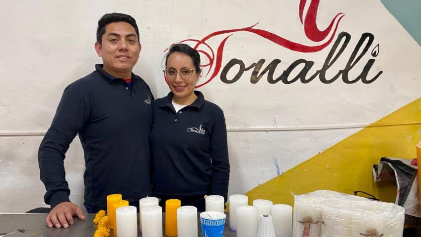 De la tradición al negocio: crean velas inspiradas en el Día de Muertos