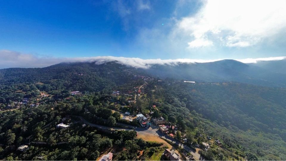 Amanecer helado, ayer en la comunidad serrana de Santa Rosa de Lima.