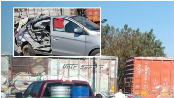 Segundo accidente de tren en Nopala; conductor trata de ganar el paso,