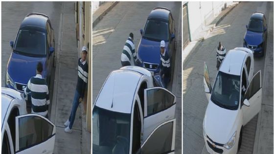 En segundos, ladrones roban faros de un Seat en Pachuca