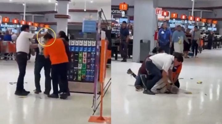 Empleados de Chedraui en Coatzacoalcos someten a adulto mayor por presunto robo, acusan abuso