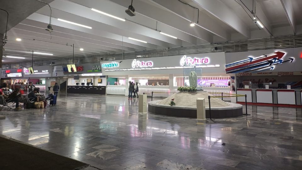 Pese a la muerte, los viajes en la central de autobuses no se interrumpieron