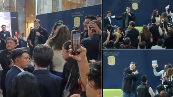 ¡Fuera! ¡Fuera! Abuchean y expulsan a Noroña en la Universidad de Guanajuato