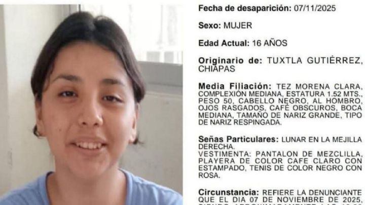 Desaparece Ámbar tras cuatro meses bajo custodia del DIF en Chiapas