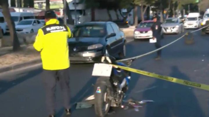 Muere motociclista en calzada Ignacio Zaragoza; vialidad está afectada