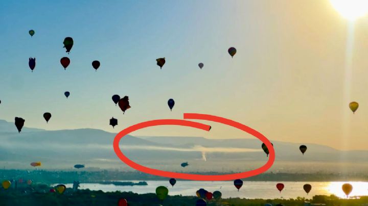 El Festival del Globo en medio un paraje repleto de humo por las ladrilleras