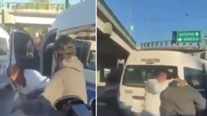 Otra riña entre conductores del transporte público en pleno bulevar Colosio