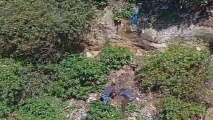 Muere hombre al caer a una barranca tras intentar escapar y protagonizar una riña