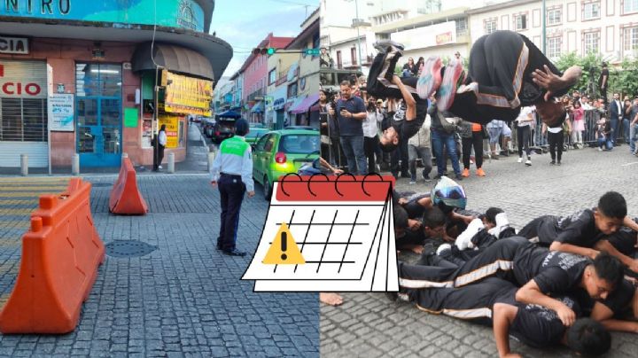 Los 34 cortes viales en Xalapa por el desfile del 20 de noviembre