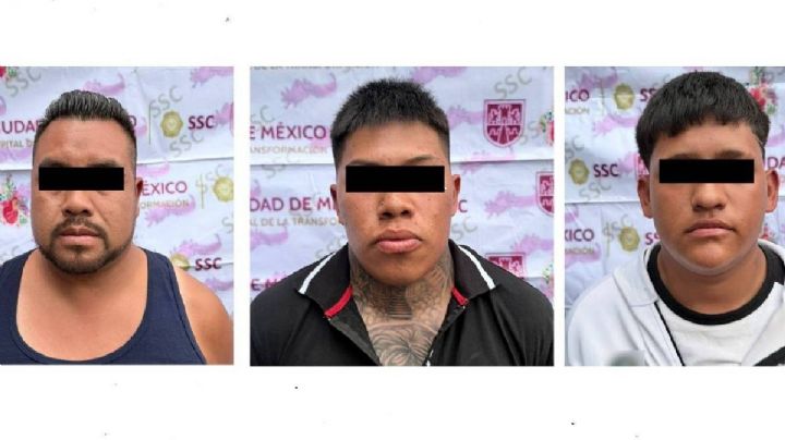 Detienen a tres extorsionadores de conductores de transporte en la Gustavo A. Madero