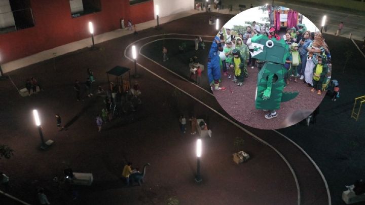 Inauguran el Parquesaurio en Jacarandas, un nuevo espacio de convivencia para Emiliano Zapata