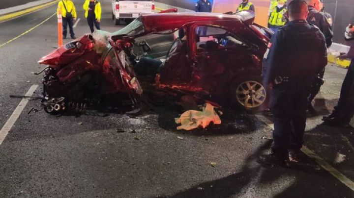 Fatal choque deja sin vida a conductor en bajo puente de San Jerónimo