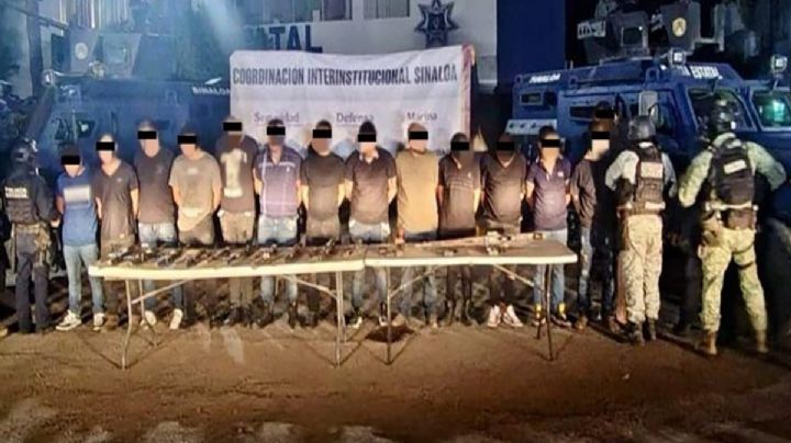 Operativos coordinados en Sinaloa permiten la detención de 15 generadores de violencia que operaban en el norte del país