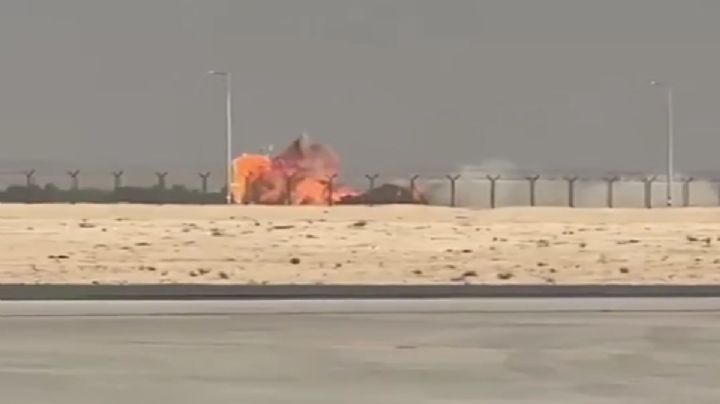 Video del avión militar que explota tras estrellarse en salón aeronáutico de Dubái