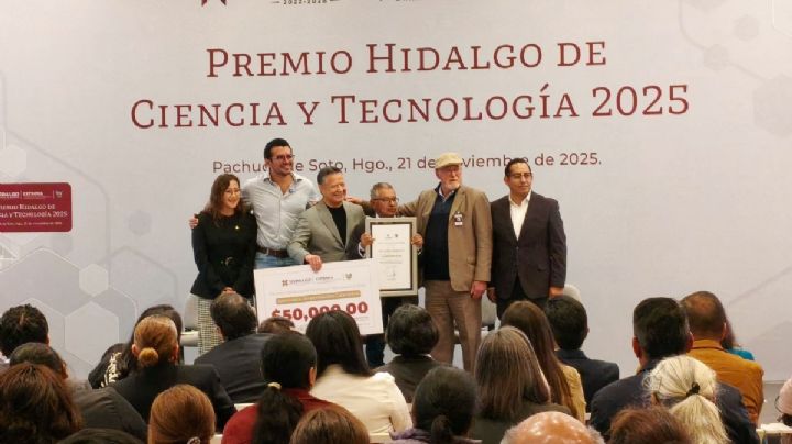 Ellos son los científicos hidalguenses que recibieron el premio de Ciencia y Tecnología 2025
