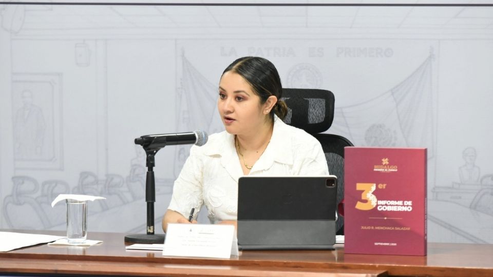 La funcionaria presentó las actividades efectuadas durante los últimos tres años