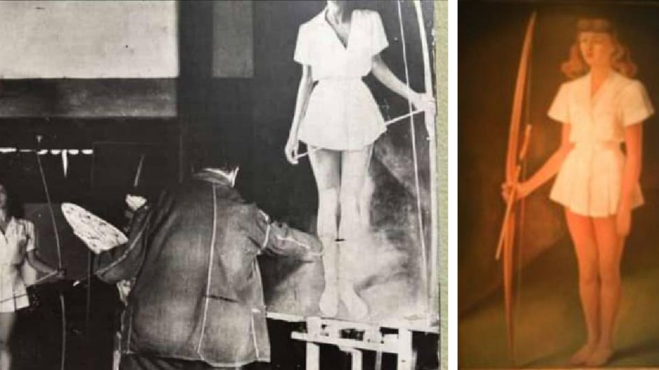 La pintura 'La Arquera' de Diego Rivera recibe a los huéspedes del Hotel Matilda.
