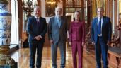 Foto ilustrativa de la nota titulada: Carlos Slim y líder del CCE visitan a Claudia Sheinbaum en Palacio Nacional
