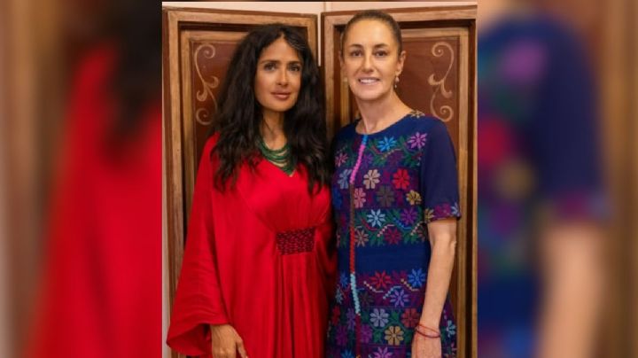 Claudia Sheinbaum confirma película de Salma Hayek en Veracruz