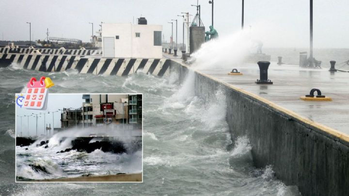 Norte de 70 km/h impactaría en Veracruz este día; activan Aviso Especial por frente frío