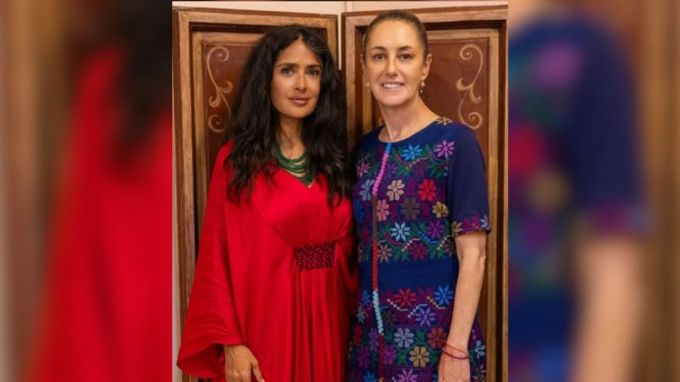 Sheinbaum confirma película de Salma Hayek en Veracruz