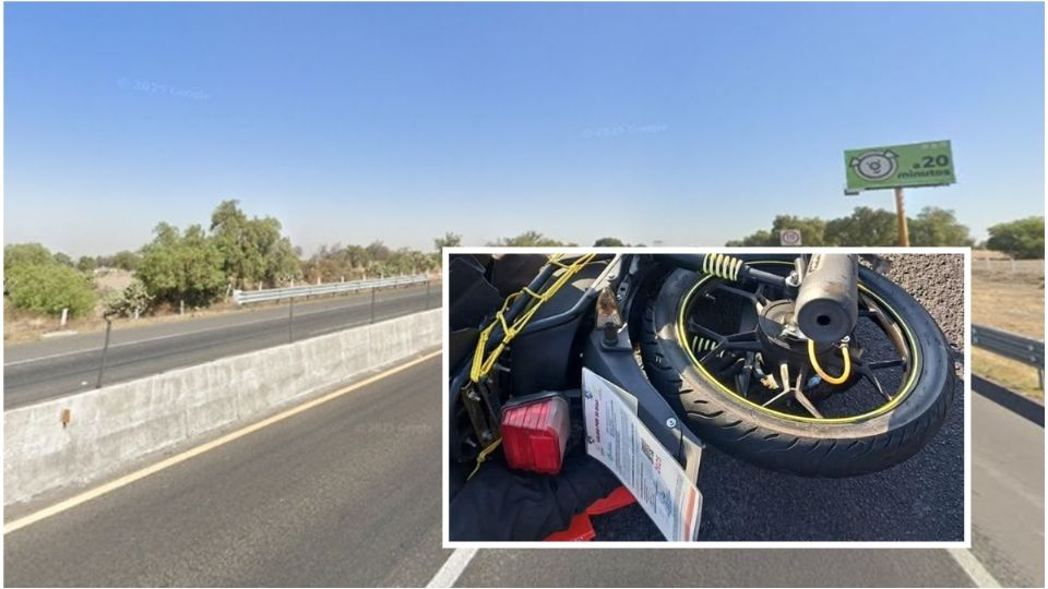 El cuerpo del motociclista quedó en los carriles de la autopista