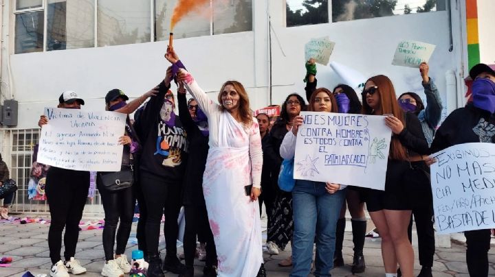 GALERIA: Historias y performance, estas fueron las actividades del 25N en Pachuca