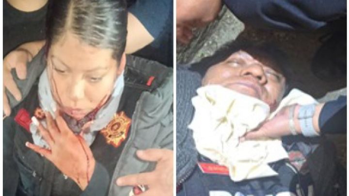 Policía ataca con cuchillo a su compañera en Sam’s Club de Álvaro Obregón