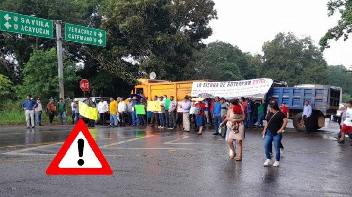 Pobladores bloquean carreteras del sur de Veracruz hoy 26 de noviembre; esto exigen