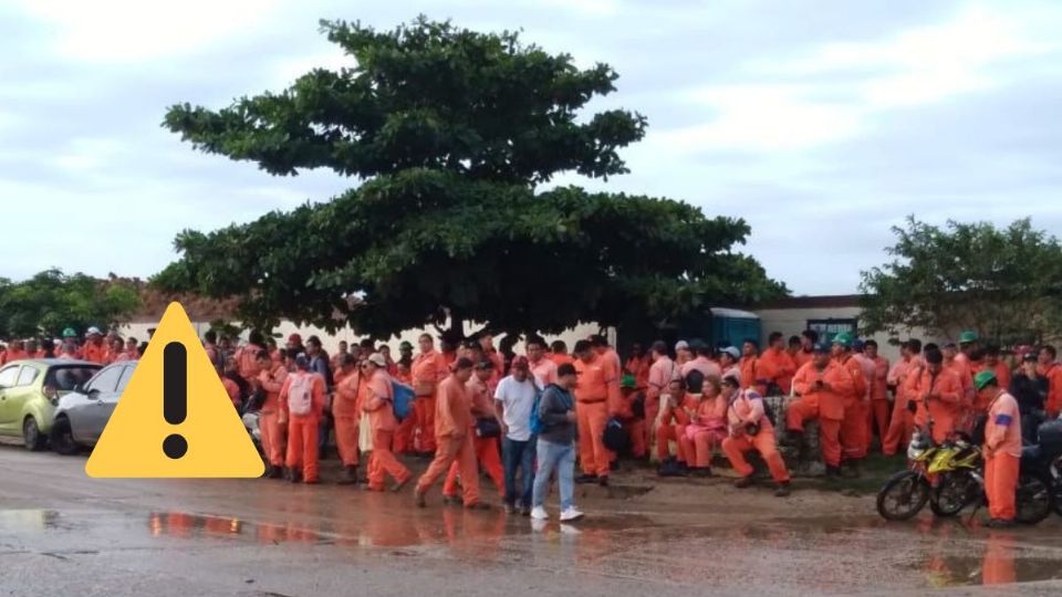 Obreros bloquean acceso a Centro Industrial de Coatzacoalcos; reclaman despidos injustificados