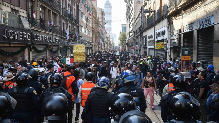 Marchas en CDMX dejan más de 428 millones de pesos en pérdidas durante 2025
