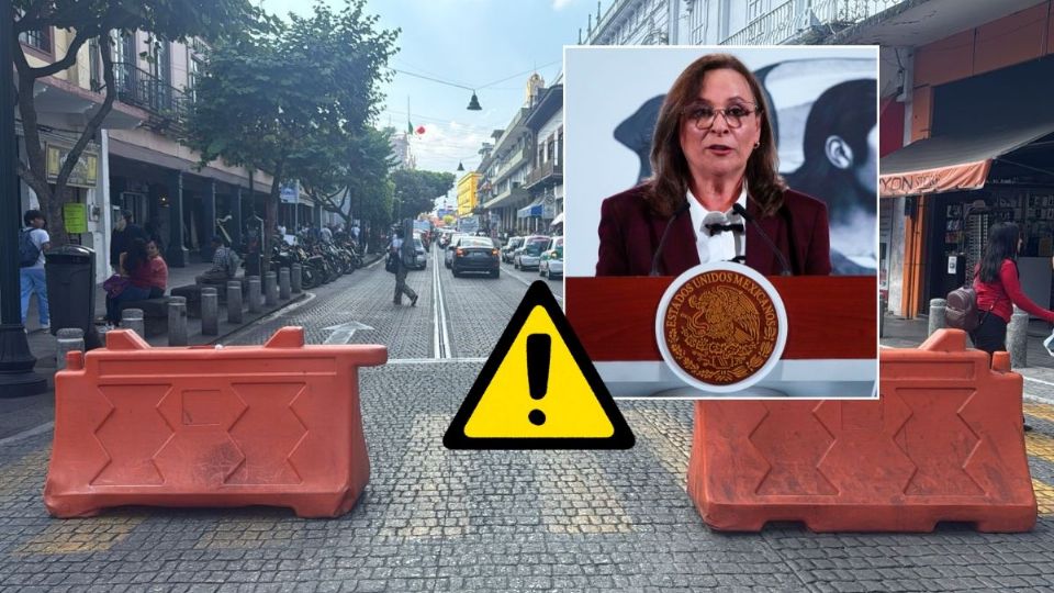 Los cierres viales en Xalapa desde hoy 27 de noviembre por preparativos del informe de Nahle