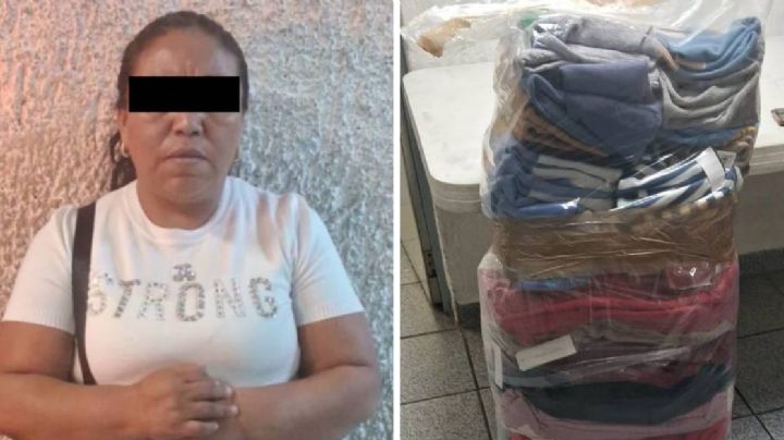Atrapan a fardera en León con 83 prendas; ya la han arrestado 7 veces