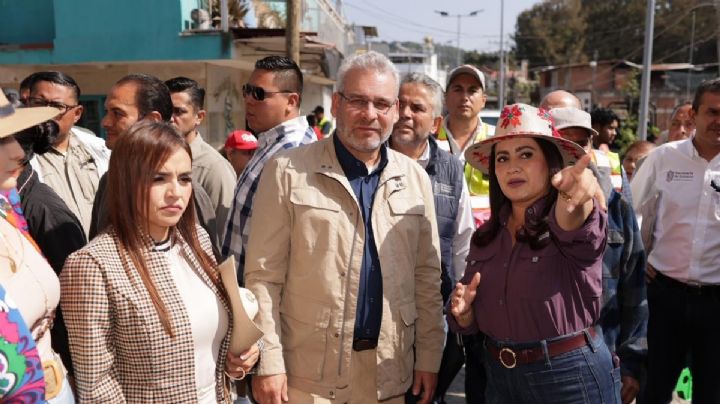 Grecia Quiroz y gobernador de Michoacán inauguran Mercado Poniente en Uruapan