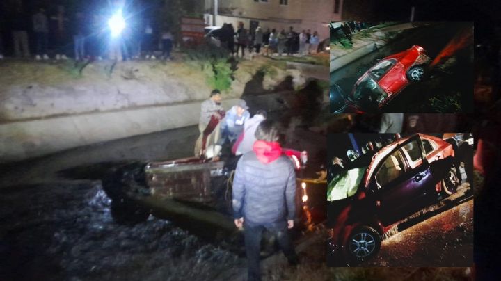 Tragedia en San Salvador, Hidalgo, padre ebrio cae a canal y mata a su esposa y una hija