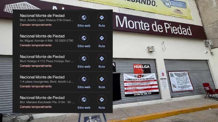 ¿Cuales son las sucursales cerradas del Nacional Monte de Piedad en León?