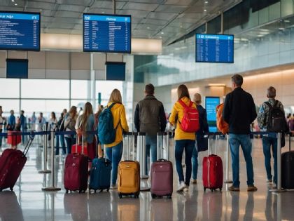 Caos en aeropuertos de EU, largas filas, pérdidas de vuelos y cancelaciones