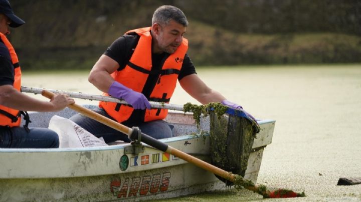 Realiza Tabe con vecinos limpieza en la Barranca de Dolores en Chapultepec