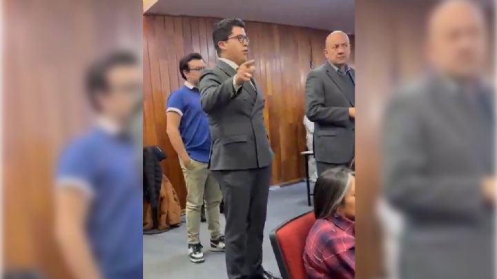 Estudiante de la Facultad de Derecho enfrenta a Hugo Aguilar por acordeones en elección judicial
