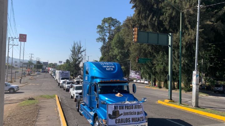 “Ahora nos toca levantar la voz por Carlos Manzo”: marcha de transportistas en Uruapan