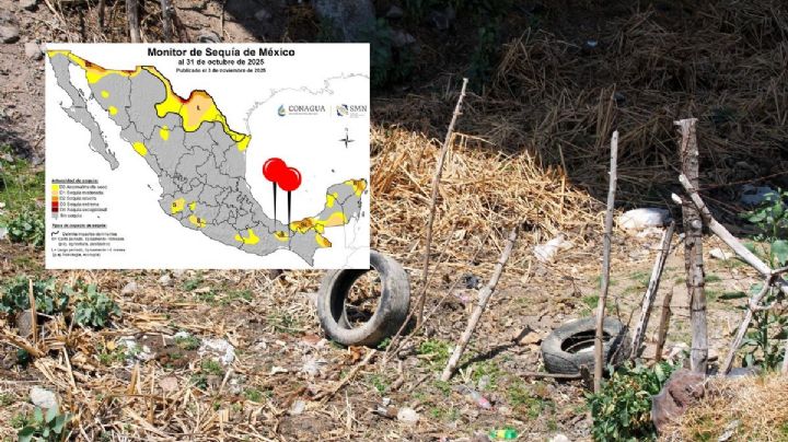 Los 3 municipios de Veracruz que pasaron de sequía moderada a severa a finales de octubre