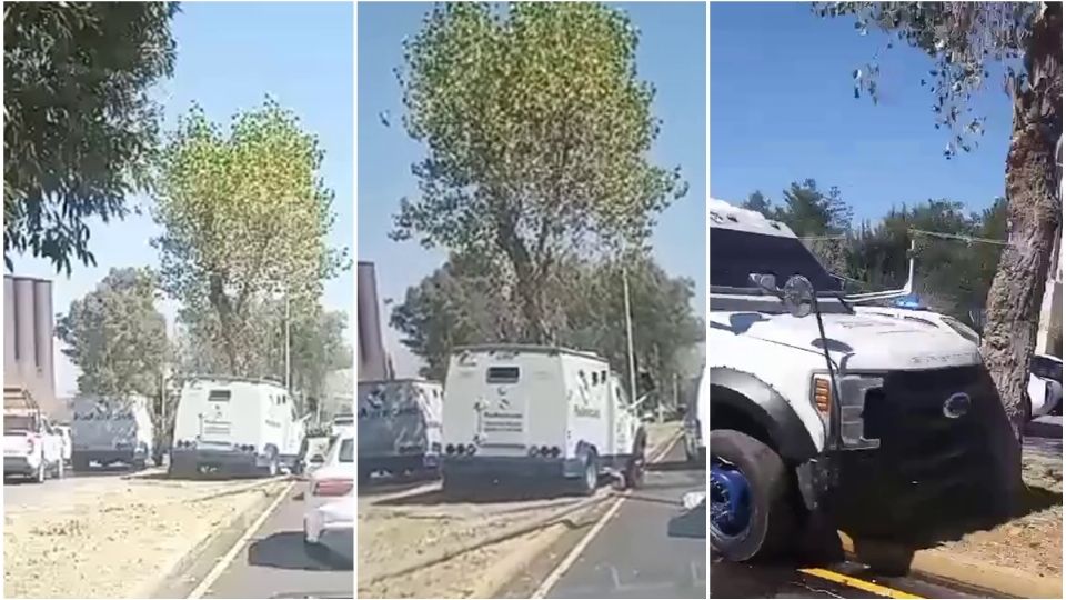 El camión circulaba con dirección al centro de la ciudad