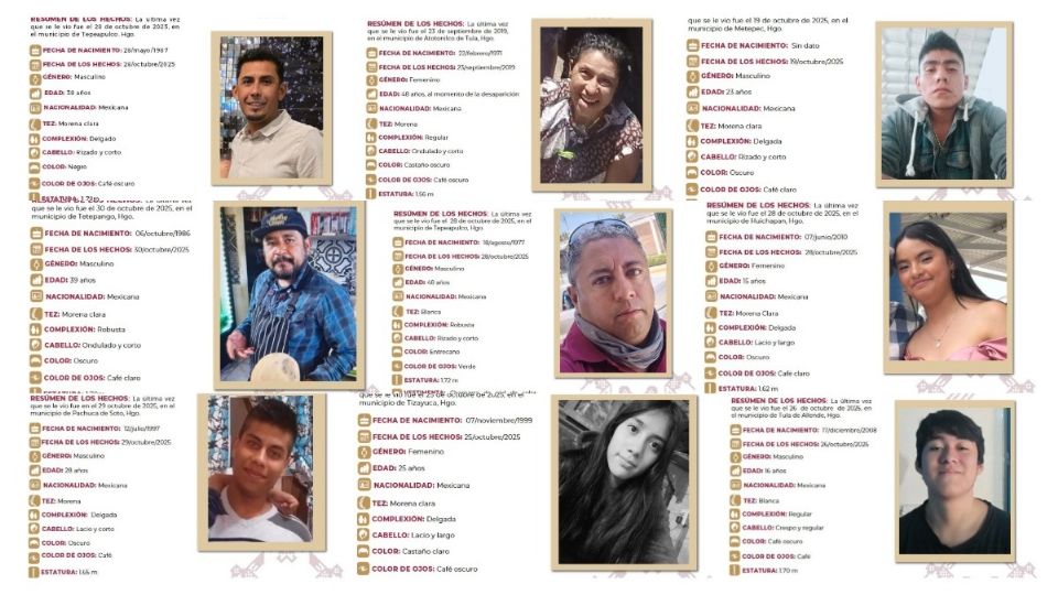 Las personas tienen estatus de no localizadas entre el 15 y 31 de octubre