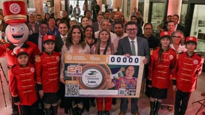Celebran inclusión financiera con billete de Lotería Nacional en el 3er Aniversario de FINABIEN