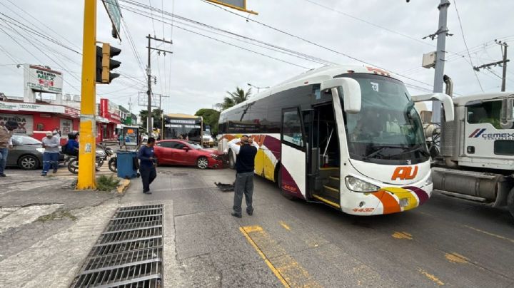 Camión Ulúa se estrena con choque en calzada a Ejército Mexicano en la zona conurbada