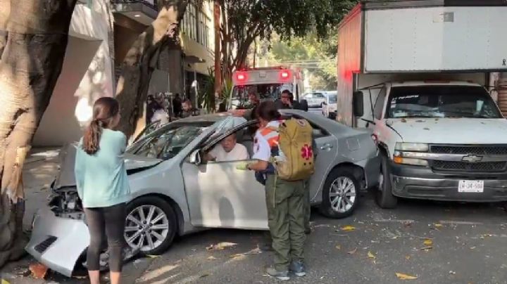 Se registran choques en la zona centro de la CDMX