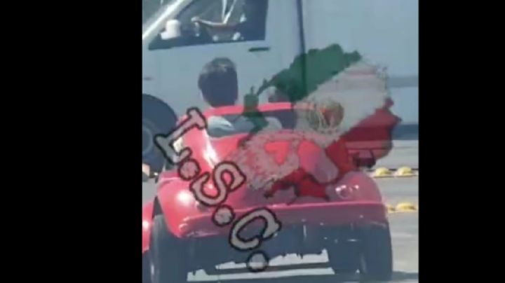 Minibocho en pleno bulevar sorprende en calles de León