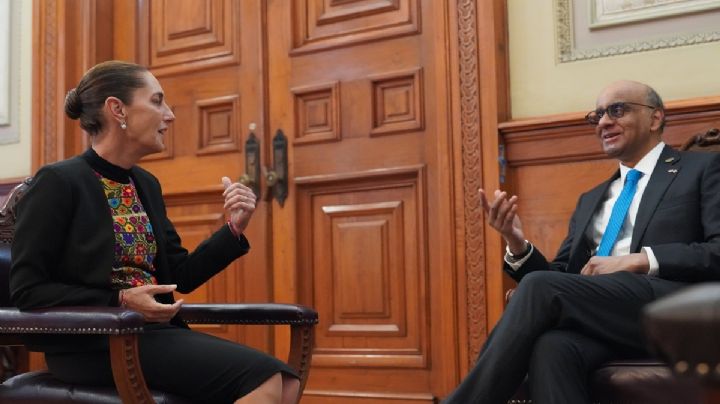 Sheinbaum se reúne con el presidente de Singapur; establecerán nueva embajada en México